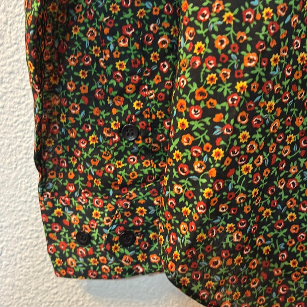 VTG Sears JR floral button down - Picture 2 of 6